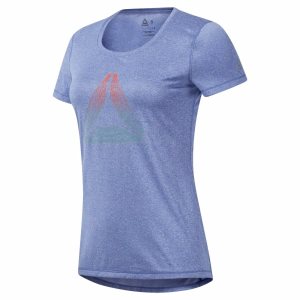 Reebok Running Reflective T Shirt Damen - Blau - DE 876-CDH